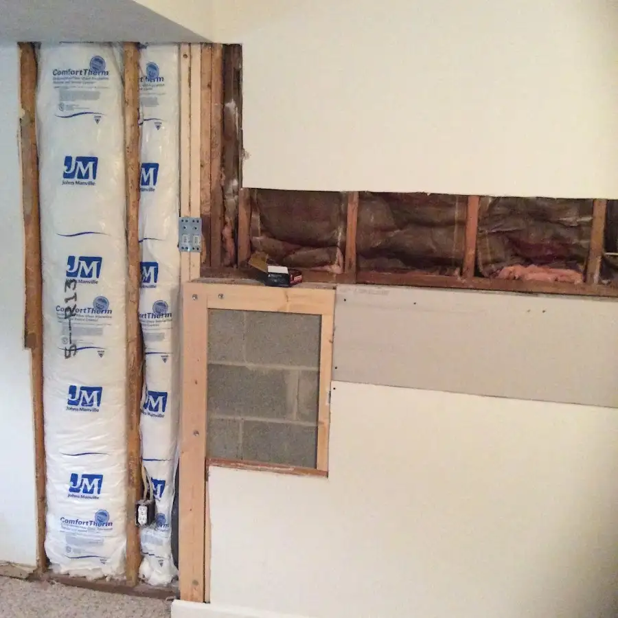 Wall insulation replacement during Odor Removal & Deodorization in Tamiami